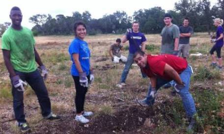Students at service